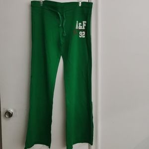 Abercrombie&Fitch sweatpants size XL but fit like small-medium.